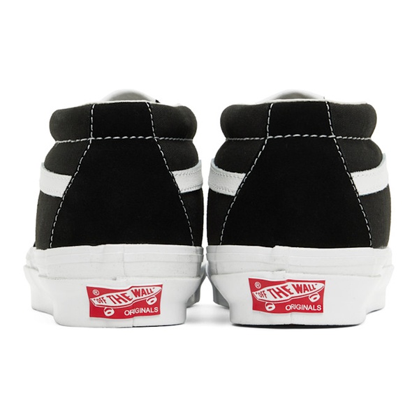 반스 반스 Vans Black OG Sk8 Mid LX Sneakers 231739F127010