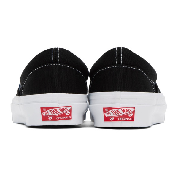 반스 반스 Vans Black OG Classic Slip-On LX Sneakers 232739F128009