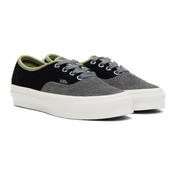 반스 반스 Vans Black & Gray OG Authentic LX Sneakers 232739F128018