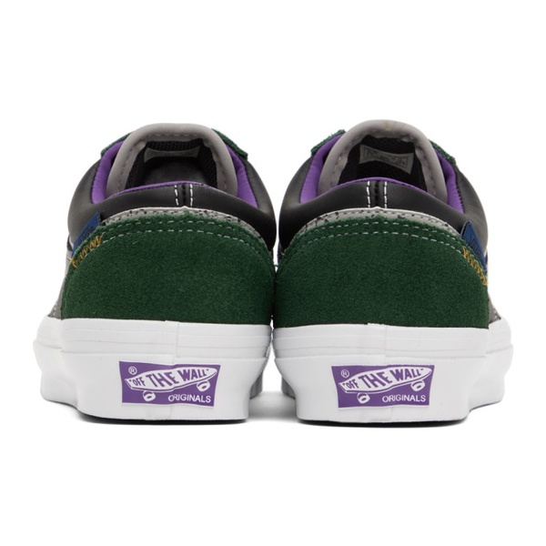 반스 반스 Vans Black & Green OG Style 36 UI Sneakers 222739F128022