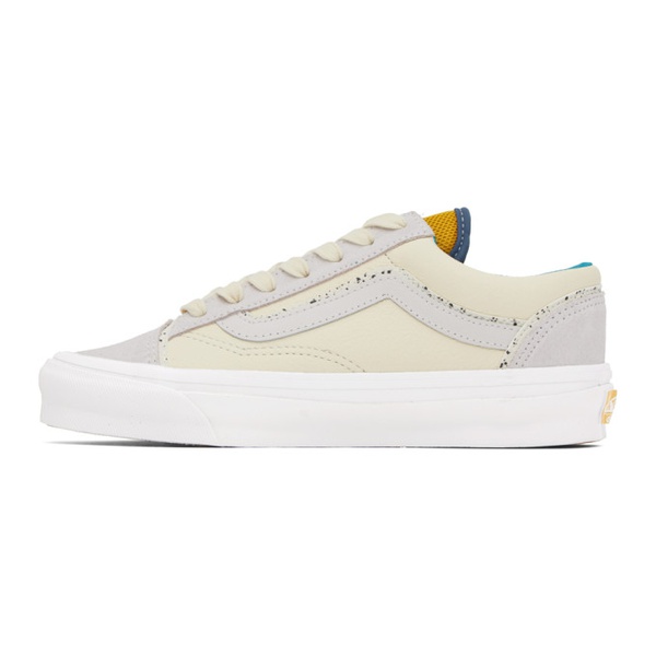 반스 반스 Vans Yellow & White OG Style 36 UI Sneakers 222739F128023