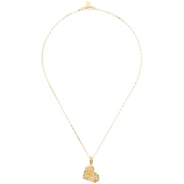 Veneda Carter Gold VC014 Vertical Signature Heart Necklace 241882F023003