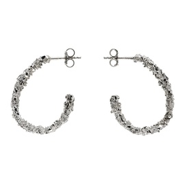 Veneda Carter Silver VC003 Medium Open Hoop Earrings 241882F022000