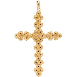Veneda Carter Gold VC043 Large Ruby Cross Pendant 241882M145022