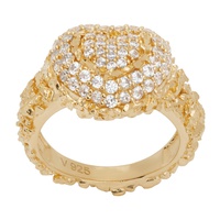 Veneda Carter Gold Heart Pave Ring 241882M147006