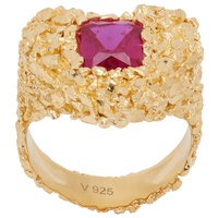 Veneda Carter Gold VC032 Emerald Ruby Ring 241882M147010