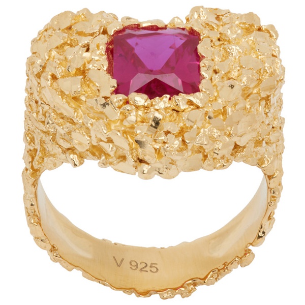  Veneda Carter Gold VC032 Emerald Ruby Ring 241882M147010