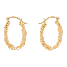 Veneda Carter Gold VC037 Small Closed Hoop Earrings 241882M144001