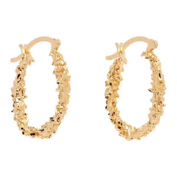  Veneda Carter Gold VC037 Small Closed Hoop Earrings 241882M144001