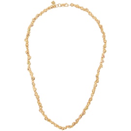 Veneda Carter SSENSE Exclusive Gold VC025 Signature Gem Stone Necklace 241882M145002