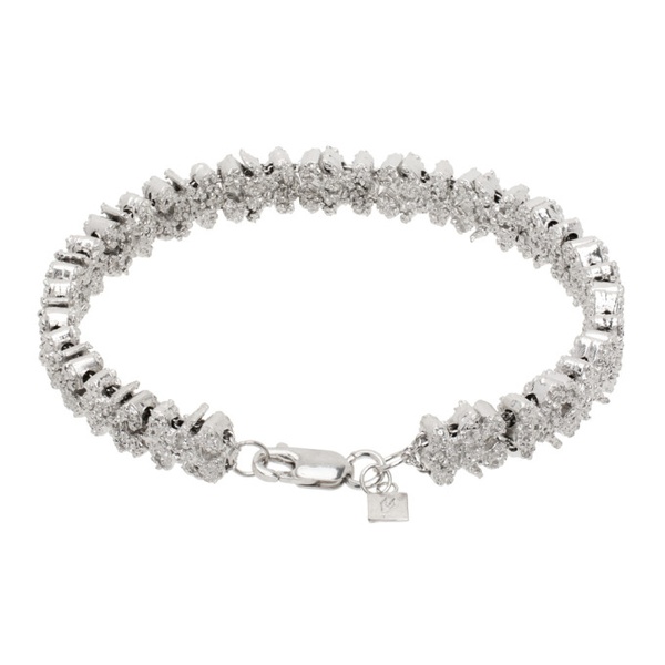  Veneda Carter SSENSE Exclusive Silver Bear Chain Bracelet 241882M142008