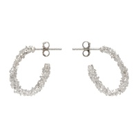Veneda Carter Silver Small Open Hoop Earrings 241882F022002