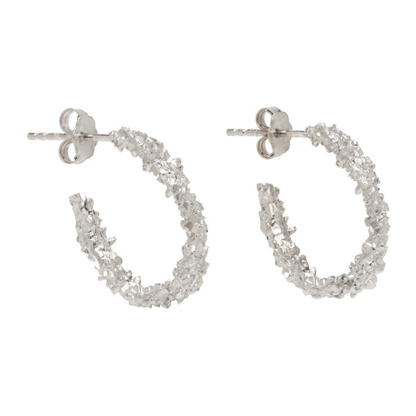  Veneda Carter Silver Small Open Hoop Earrings 241882F022002