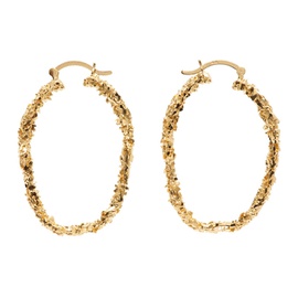 Veneda Carter Gold VC039 Large Closed Hoop Earrings 241882F022003