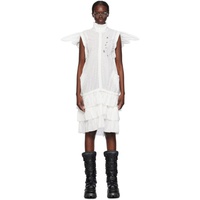 VeniceW White Flying Midi Dress 241426F052001