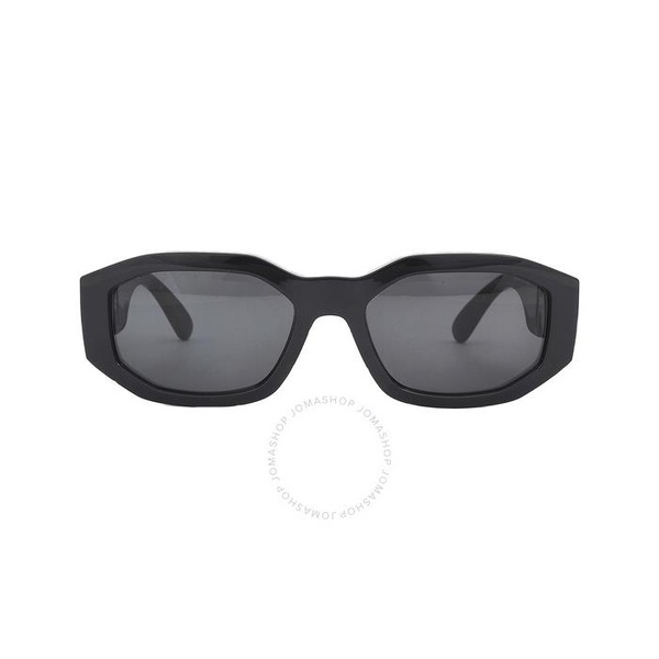 베르사체 베르사체 Versace Dark Gray Geometric Unisex Sunglasses VE4361 542287 53