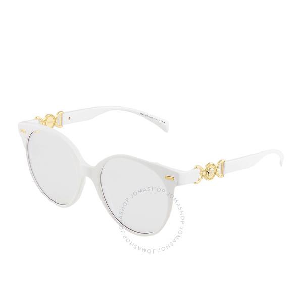 베르사체 베르사체 Versace Photochromatic Grey Round Ladies Sunglasses VE4442 314/M3 55