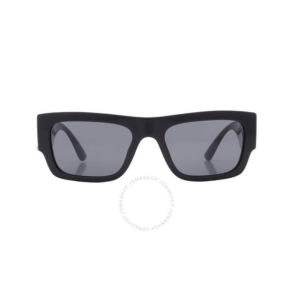 베르사체 베르사체 Versace Dark Gray Rectangular Mens Sunglasses VE4416U GB1/87 53