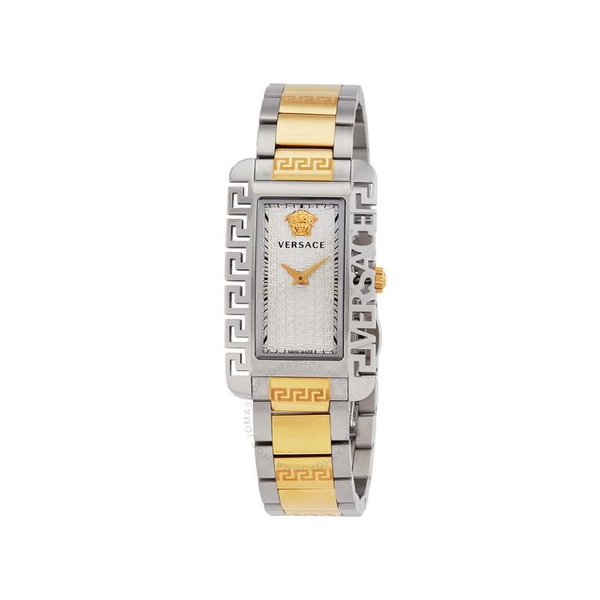 베르사체 베르사체 Versace Flair Gent Quartz Silver Dial Two-Tone Unisex Watch VE7D00323