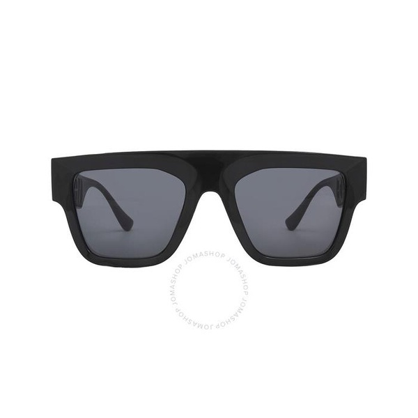 베르사체 베르사체 Versace Dark Gray Rectangular Mens Sunglasses VE4430U GB1/87 53