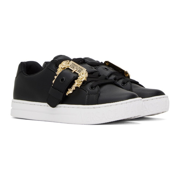 베르사체 베르사체 진 꾸뛰르 베르사체 Versace Jeans Couture Black Court 88 Sneakers 232202F128004