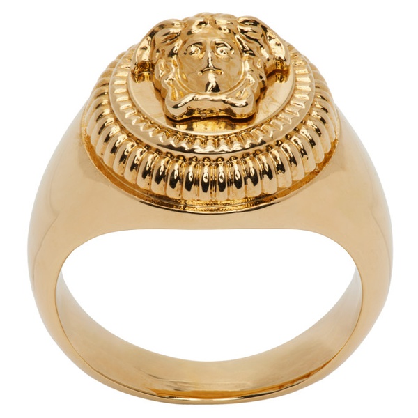 베르사체 베르사체 Versace Gold Medusa Biggie Ring 231404F024002