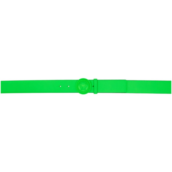 베르사체 베르사체 Versace Green Medusa Biggie Belt 231404M131001