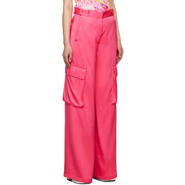 베르사체 베르사체 Versace Pink Cargo Pocket Trousers 231404F087009