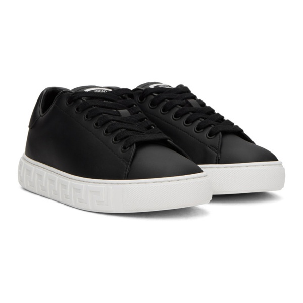 베르사체 베르사체 Versace Black Greca Sneakers 241404F128002