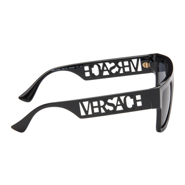 베르사체 베르사체 Versace Black Cutout Sunglasses 241404F005027