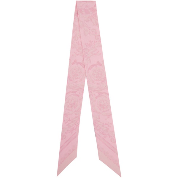 베르사체 베르사체 Versace Pink Barocco Scarf 241404F029006