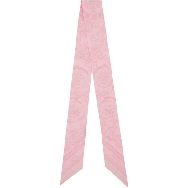베르사체 베르사체 Versace Pink Barocco Scarf 241404F029006
