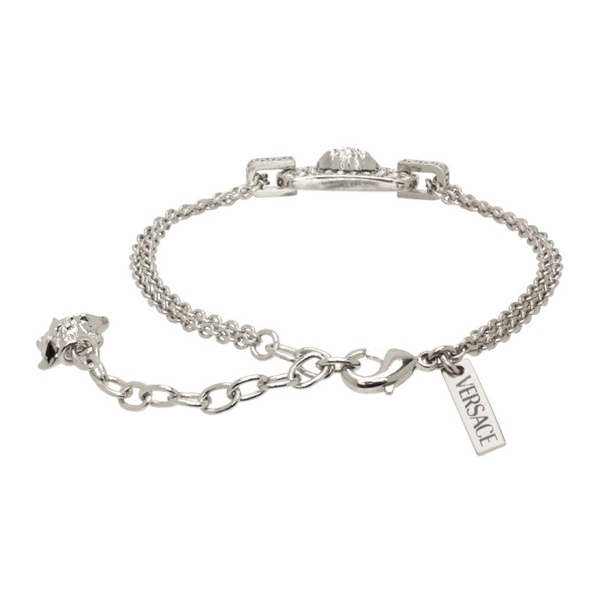 베르사체 베르사체 Versace Silver Medusa Tag Bracelet 241404F020003