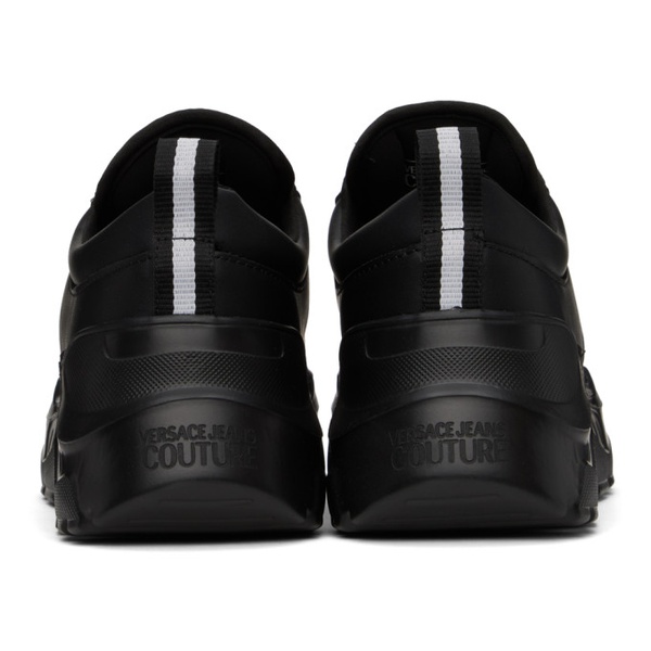 베르사체 베르사체 진 꾸뛰르 베르사체 Versace Jeans Couture Black Speedtrack Sneakers 241202M237016