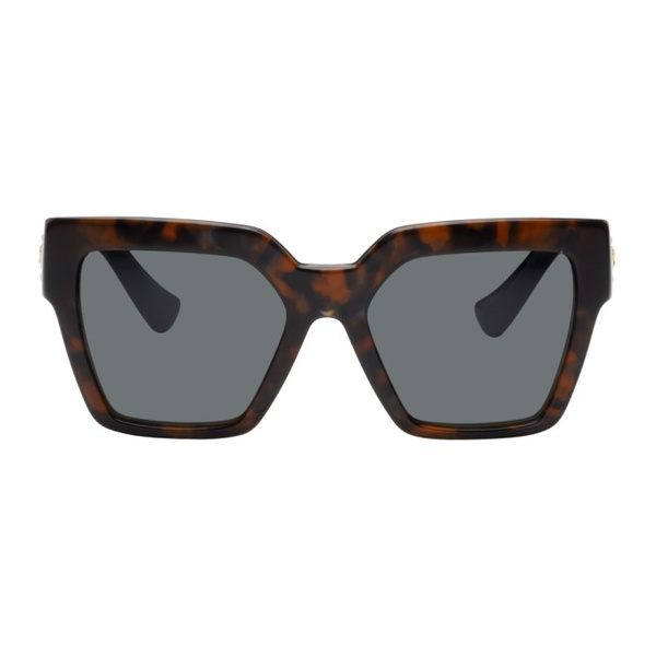 베르사체 베르사체 Versace Brown Medusa Deco Butterfly Sunglasses 241404F005060