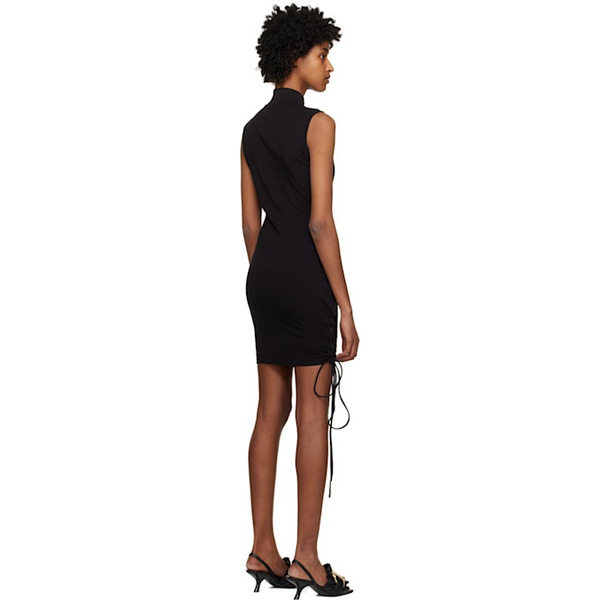 베르사체 베르사체 진 꾸뛰르 베르사체 Versace Jeans Couture Black Lace-Up Minidress 231202F052015