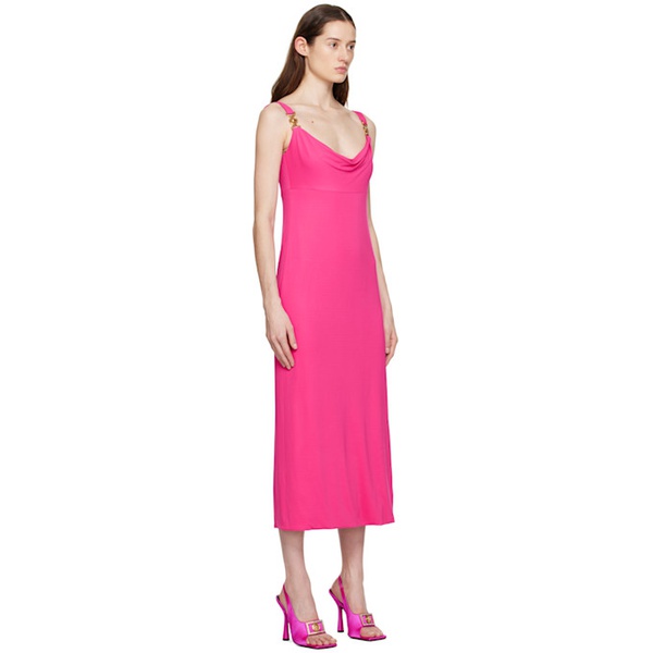 베르사체 베르사체 Versace Pink Cowl Neck Maxi Dress 231404F055003