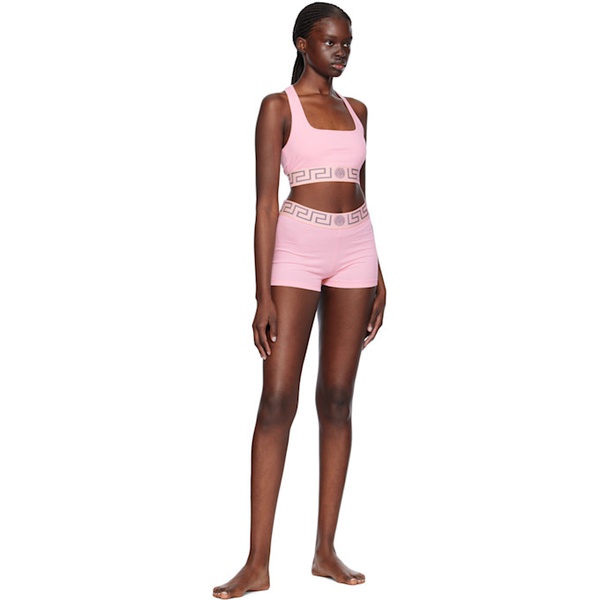 베르사체 베르사체 언더웨어 베르사체 Versace Underwear Pink Greca Border Boy Shorts 241653F072002