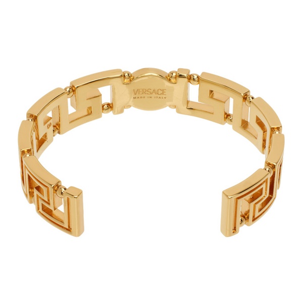 베르사체 베르사체 Versace Gold Medusa Greca Cuff Bracelet 241404F020008