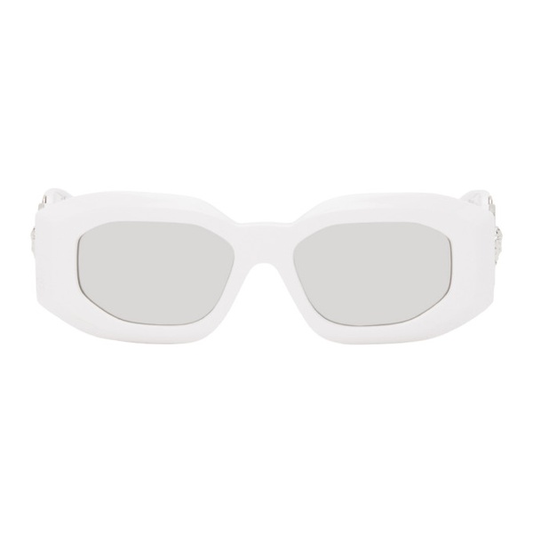 베르사체 베르사체 Versace White Maxi Medusa Biggie Sunglasses 242404F005020