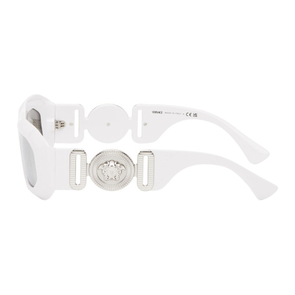 베르사체 베르사체 Versace White Maxi Medusa Biggie Sunglasses 242404F005020