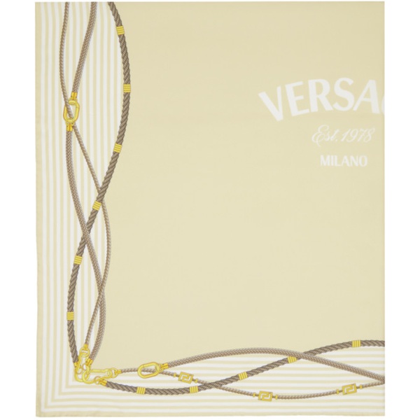 베르사체 베르사체 Versace Yellow Greca Nautical Large Silk Scarf 241404F029001