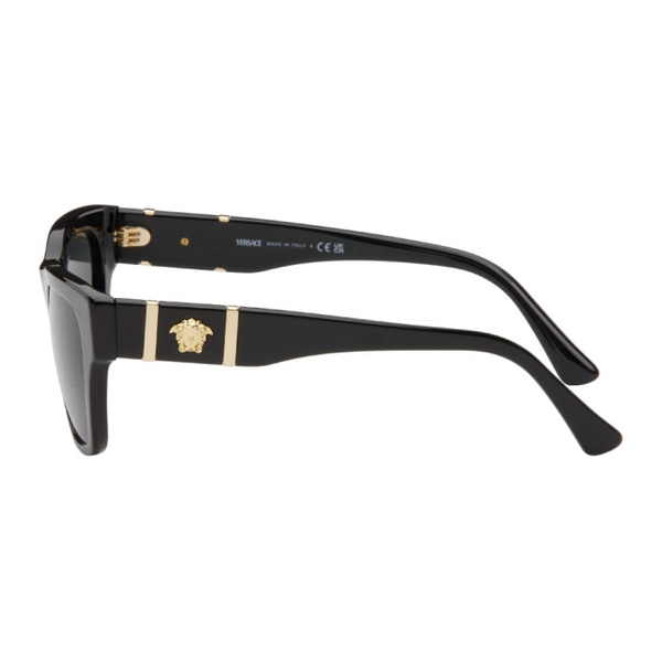 베르사체 베르사체 Versace Black Medusa Legend Squared Sunglasses 241404M134011