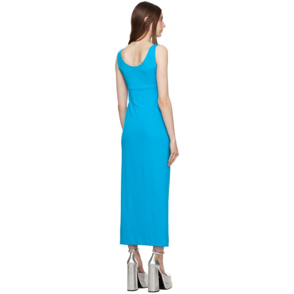 베르사체 베르사체 Versace Blue Medusa Midi Dress 232404F054004