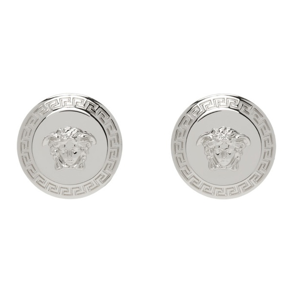 베르사체 베르사체 Versace Silver Tribute Medusa Stud Earrings 241404F022030