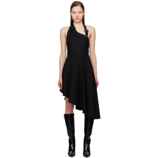 베르사체 베르사체 진 꾸뛰르 베르사체 Versace Jeans Couture Black Baroque Buckle Minidress 241202F052016