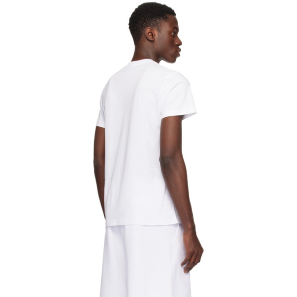 베르사체 베르사체 진 꾸뛰르 베르사체 Versace Jeans Couture White Watercolor Couture T-Shirt 241202M213038
