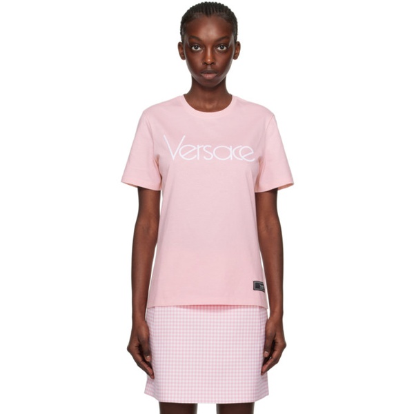 베르사체 베르사체 Versace Pink 1978 RE-에디트 EDITION T-Shirt 241404F110001