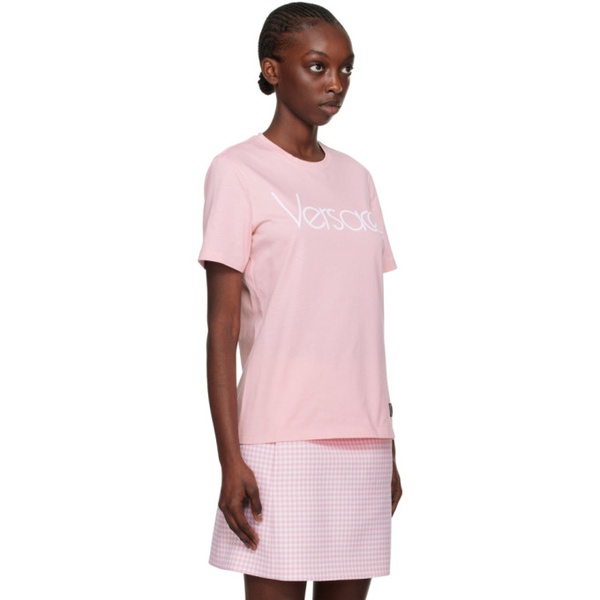 베르사체 베르사체 Versace Pink 1978 RE-에디트 EDITION T-Shirt 241404F110001