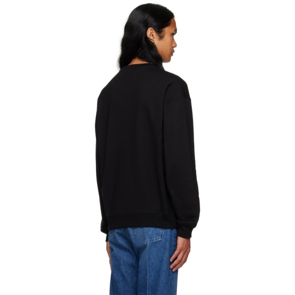 베르사체 베르사체 Versace Black Printed Sweatshirt 232404M204009